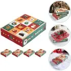 5PCS Christmas Advent Calendar Blind Box 12 Grids DIY Empty Surprise Gift Box