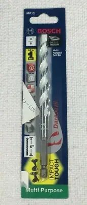 Bosch Carbide Daredevil Drill Bit MP12 3/8" by 6" Multi Purpose 4 in 1