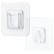 5 Pcs Wall Mounted Holder Strong Adhesive Hanger Punch Free Hanging Hook for Home Bathroom