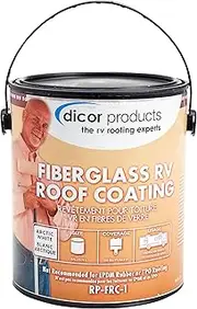 Dicor RP-FRC-1 Fiberglass RV Roof Coating System - White, 1 Gallon