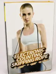 Electric Counting Skipping Rope Cordless LCD Screen Gym Fitness CrossFit Jump