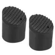 2 x Step Ladder Foot Mat 32mm Herringbone Ladder Feet Cover Black