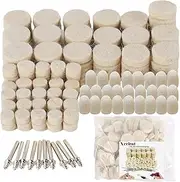 145Pcs Felt Polishing Buffing Wheel,Wool Felt Polishing Pad,Polishing Kitfor Rotary Tool Accessories,Mounted Mandrel Grinding Bits Set,Polishing Kit Wool 1/8inch Shank Pad,Polishing Wheel Buffing Pad