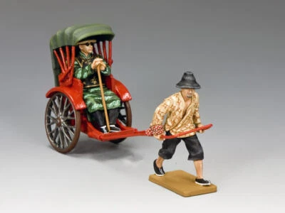 KING & COUNTRY THE STREETS OF OLD HONG KONG HK228M RUNNING RICKSHAW MIB