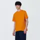 【MUJI 無印良品】男棉混天竺圓領短袖T恤 XS 橘色