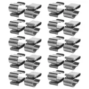 20 Pcs Picture Wire Hanging Kit Flat Clips Photovoltaic Clamp