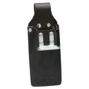 Buckaroo NIPPS AND CHISEL HOLDER FROG Combined Black Leather StainlessSteel Ring