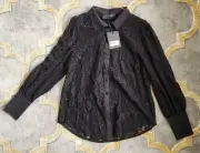 DECJUBA Blake Ladies Black Top - Size 10 - BNWT