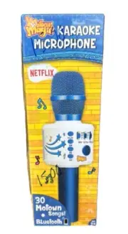 Netflix Motown Magic Karaoke Kids Wireless Bluetooth Microphone New Rechargeable