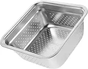 Abaodam Grilling Basket Multi Function BBQ Grill Accessory for Meat and Vegetables Draining Tray Compact and Portable Design for Outdoor Cooking