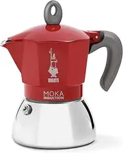 [Bialetti] Moka Induction Coffee Maker, 4 cup, Red