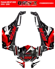 2014 - 2018 Polaris RZR XP 1000 Graphics Kit D36-1 Red