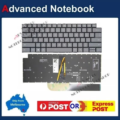 Grey Backlit US Keyboard for Dell Inspiron 14 5410 5415 5418 5420 2-in-1