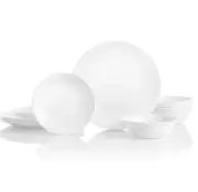 Corelle Vitrelle 18 Piece Service for 6 Dinnerware Set Winter Frost Triple Layer