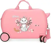 Joumma Disney Aristocats Marie Children's Suitcase Pink 45x31x20cm Hard ABS 24.6L 1.8 kg 4 Wheels Hand Luggage, Pink, Children's Suitcase, Pink, Children's Suitcase
