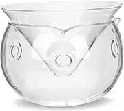 Sosoport 1 Set Glass Salad Bowl Set with Dry Ice Container Creative Serving Bowl for Snacks Fruits and Cocktails for Home and Bar Use Safe and Stylish Design