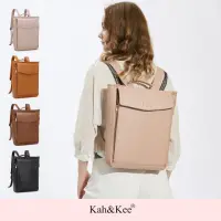 在飛比找momo購物網優惠-【Kah&Kee】日系簡約時尚質感皮革後背包 NO.WBKK