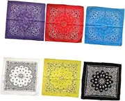 [WRITWAA] 12 Pcs Outdoor Scarf Bandanas for Women Satin Turban Scarves for Women Dressy Silk Hair Scarf Chiffon Scarf Bandana Face Cover Neck Head Scarf Safety Cotton Hip Hop Mask