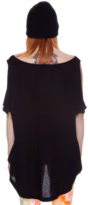 Bone Smile Open Shoulder Top