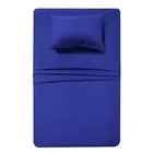 Best Season 3 Piece Bed Sheet Set (Twin,Royal Blue) 1 Flat Sheet,1 Fitted She...