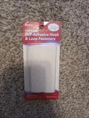 8 Set Hook & Loop Fastener Tape Adhesive Sticky Arts Crafts Hooks .75" x 3 .5" W