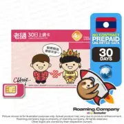 Laos 30 DAYS UNLIMITED DATA Travel Prepaid SIM card Roaming Hotspot 10GB4G