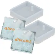 Urban Crafter Silicone Jewellery Mould- Square Earring Moulds (Set of 2)