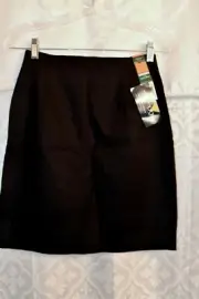 Stretchy A-Line Black Skirt by St Michael Marks and Spencer Size 8 NWT