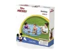 Mickey Friends 3-Ring Inflatable Kids Swimming Pool, Blue 48 X 10