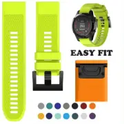 Silicone Band For Garmin Fenix 3 5 5S 5X Plus 6X 7 7X Easy Fit Strap