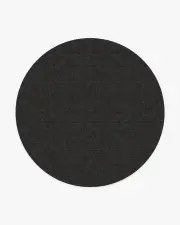 245' Round | Machine Washable Runner Rug | Kid & Pet Friendly | Indoor Rug | Prisma Soft Black Rug | Ruggable