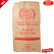 50 lb Bag Regular Rolled Oats Thick Bulk Supply Meal Large Quick Grain Whole