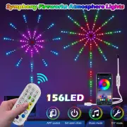 156LED Firework Strip Lights Dream Color RGB Smart Music Sync APP+Remote Control