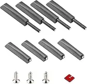 8Pcs Magnetic Push Latches for Cabinet Door, Door Rebound Device, Visible & Hidden 2 Installation Methods, Push to Open Door Latch for Closet, Cupboard, Wine, Cabinet, Drawer Sliding Door-Black