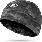 [RALSPEC] Moisture Wicking Cycling Skull Cap Womens Mens Running Hat Under Helmet Liner Lightweight Beanie