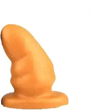 HGDTYRI Silicone Anal Plug Soft Horns Large Wide Butt Plug Vaginal Plug Suction Cup, Long Penis Dildos Sex Toys for Men and Women Couples(Gold S)