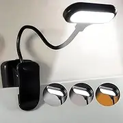 LED Book Light, Clip on Book Light,Rechargeable Reading Light,360° Flexible Book for Reading at Night, Eye Caring 3 Color Temperatures,10 Hrs Runtime for Kids,Bed Tablet
