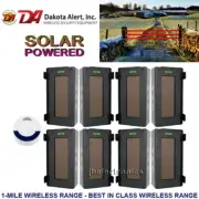DAKOTA ALERT SBA-4000 BREAK BEAM DRIVEWAY ALARM + 4 SETS SOLAR WIRELESS SENSORS