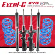 4x KYB EXCEL-G Shocks + Super Low Coil for HOLDEN Commodore VX Sedan V8 5.7