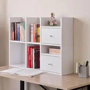 TZUMii優雅堆疊收納架/桌上架/書架-白色