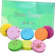 PAMINGONO 8pcs Shower Tablets Essential Oil Bath Tablets Relaxing Spa for Women Floral Scented Bath Foot Soak Self-care