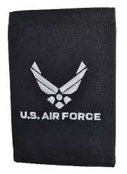 US Air Force Wallet TriFold Black By Eagle Crest