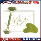 NewAgeN Jade Roller GuaSha Skincare, Jade Anti-Aging Roller And Guasha Gift Set