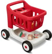 Radio Flyer Scan & Sort Shopping Cart with Lights & Sounds, Red Toy Walker fo...