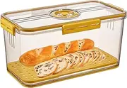 Bread Box For Kitchen Countertop - Reusable Time Recording Bread Storage Container,Airtight Loaf Bread Saver, Bread Holder Bin, Bread Storage Loaf Container For Freshness & Flavor Preservation