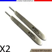 Dental BP Handle No # 3 Anatomical Veterinary Surgery Dissection Scalpels X2 Set
