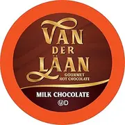 Van Der Laan Chocolate Hot Cocoa Pods, Milk Chocolate Gourmet Dutch Chocolate Compatible with Keurig K Cup Brewers, 40 Count