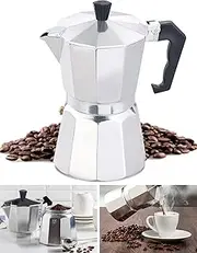 300 ML Espresso Coffee Maker, Moka Espresso Maker, Espresso Coffee Maker, Aluminum Espresso Stovetop, Classic Coffee Machine, Octagonal Mocha Coffee Pot, Italian Espresso Machine for Home etc (300ML)