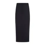 [Theory] Theory-Dark Navy Blue Wool Midi Skirt-Donna 0 US