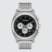 [Nixon] Time Teller Chrono Chrome / Black / Chrome Sunray